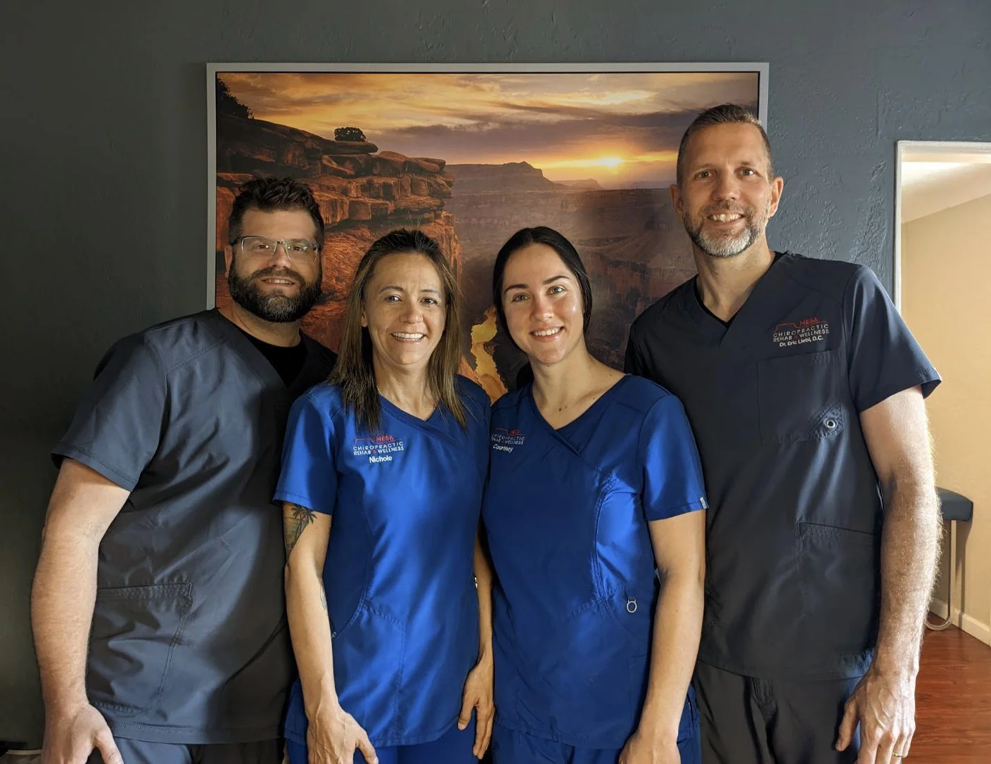 Doctors and care team at Mesa Chiropractic Rehab and Wellness serving chiropractic patients in Mesa AZ