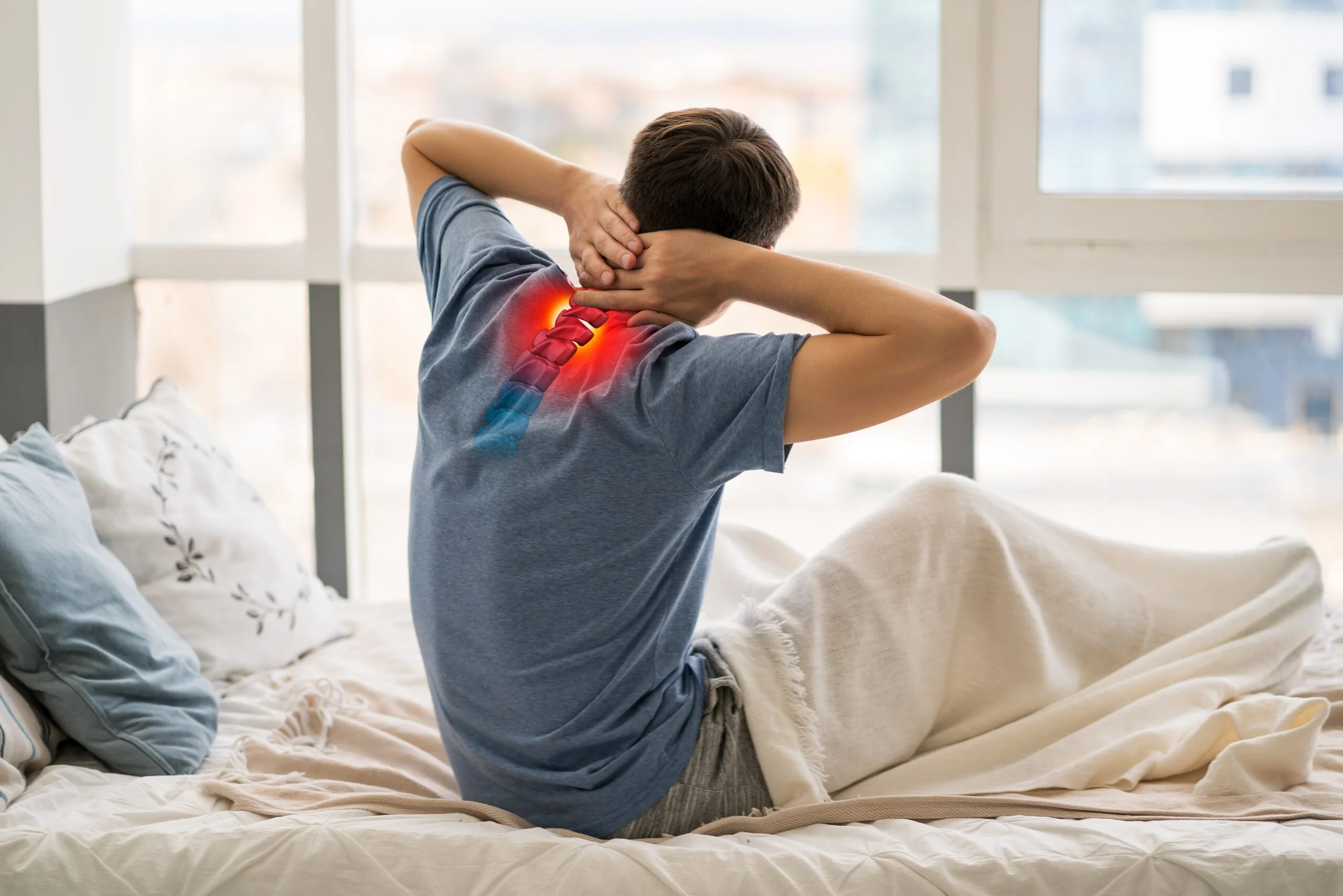 Patient experiencing neck pain receiving support from Mesa Chiropractic Rehab and Wellness in Mesa AZ