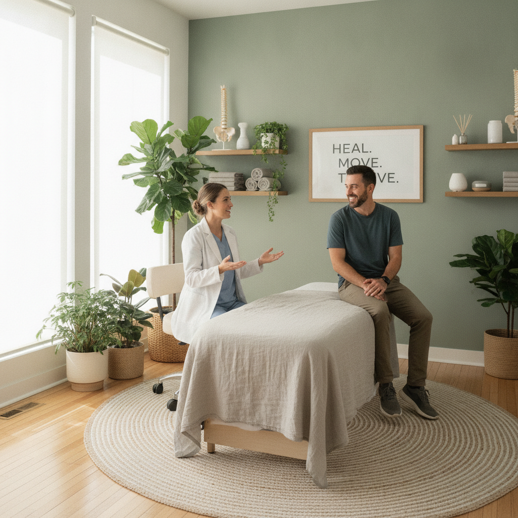 Mesa AZ chiropractor providing pain relief and wellness care in a modern clinic setting