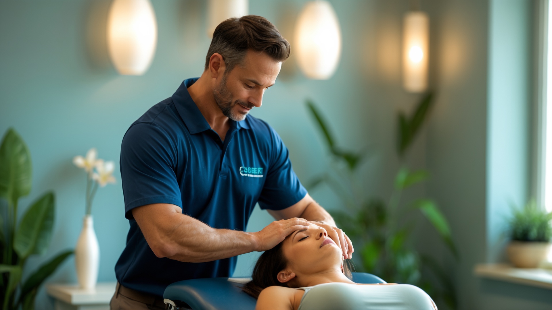 Serene chiropractic clinic interior