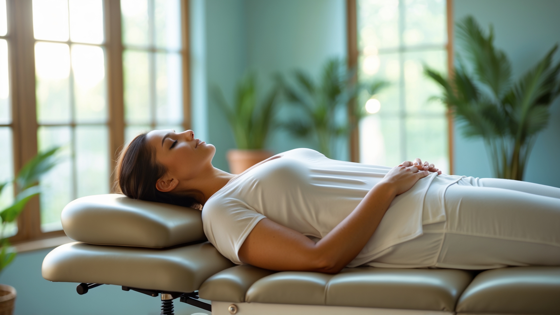 Serene chiropractic office setting